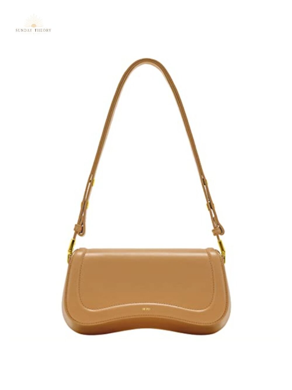 Vegan Leather Shoulder Bag Adjustable Strap Magnetic Snap Satchel